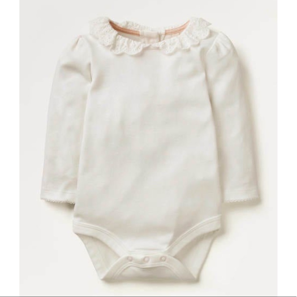Baby Boden Lace-collared Bodysuit